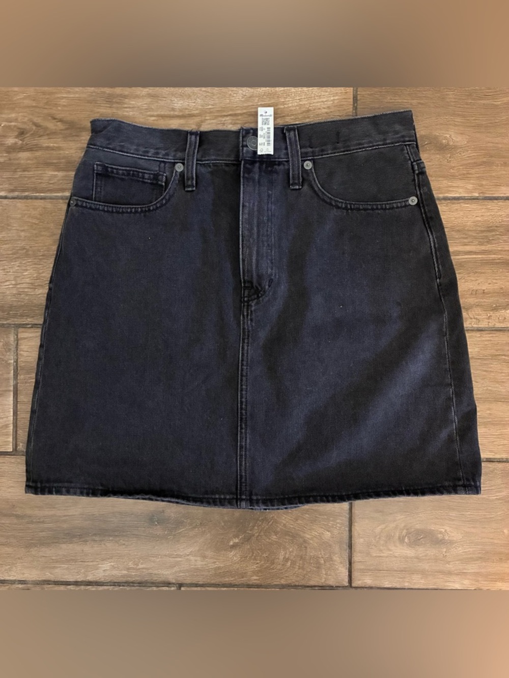 Madewell Rigid Denim A-Line Skirt NWT